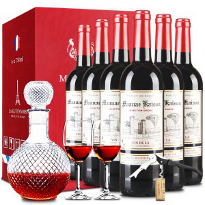 法国原瓶进口红酒凯旋干红葡萄酒礼盒750ml整箱6支装
