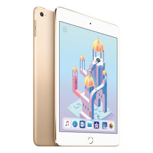 Apple iPad mini 4 平板电脑 7.9英寸（128G WLAN版/A8芯片/Retina显示屏/Touch ID技术 MK9Q2CH）金色